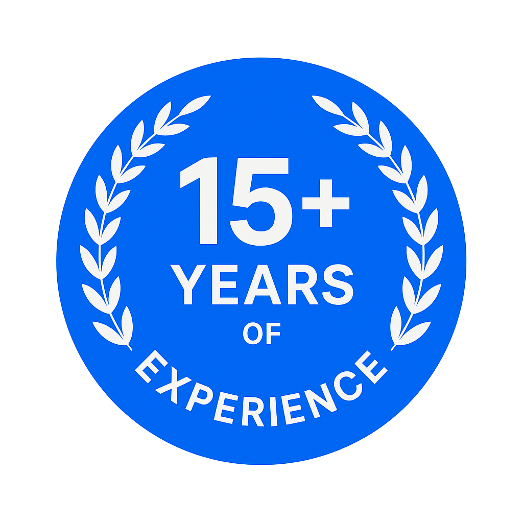 15+ Years of Experience